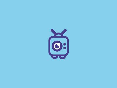Photo Bot Logo app blue bot brand branding design flat for sale graphic design illustration illustrator logo logo design logos minimal photo photography robot technology vector