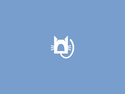 Cat House Logo blue branding cafe cat cats cute design for sale fun house logo logos meow nyan pet pets purr tail vet veterinary