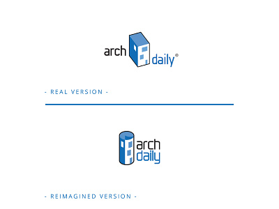 Reimagined ArchDaily Logo abstract architect architects architectural architecture branding building buildings construction design house interior interiordesign logo logomark logos rebrand rebranding structure studio