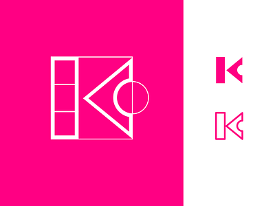 K letterform | Dribbble Weekly Warm-up #5 design dribbbleweeklywarmup geometric initials k letter letterform lettermark logo typography vector