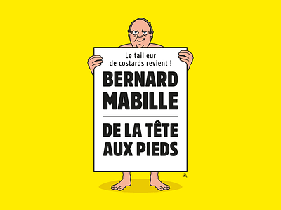 Bernard Mabille De La Tête Aux Pieds affiche dessin illustration illustrator mabille théâtre
