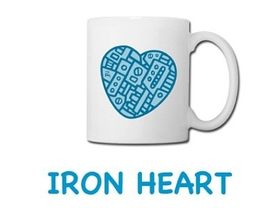 Iron Heart Mug drawing heart iron mug