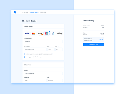Daily UI Day2 - Credit Card Checkout adobexd app daily 100 challenge daily ui dailyui design logo ui ux web