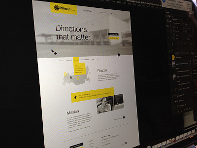 Alltime website cars grey logistics minimal web yellow
