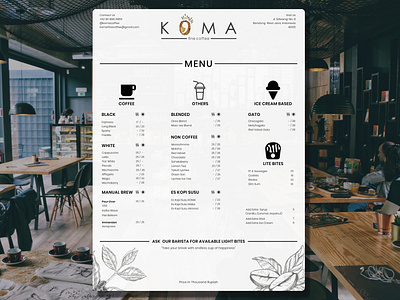 Coffee shop Menu Design