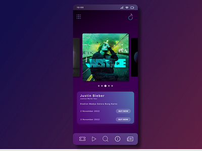 Music Concert App Landing Page design graphic design illustration interface logo ui ui ux ui design ui designer uidaily uidesign uiux