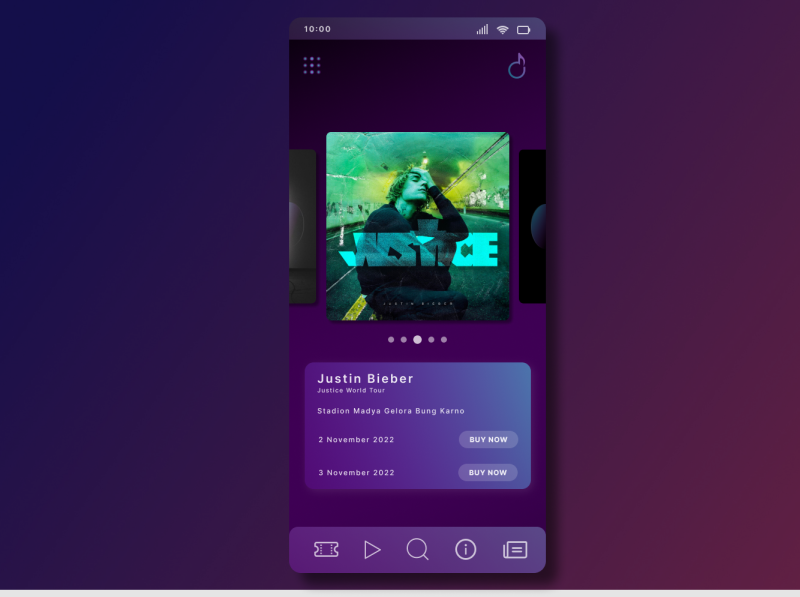 Music Concert App Landing Page by Rafael Caesar on Dribbble