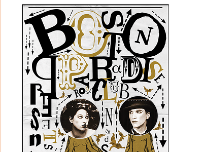 The Dresden Dolls dada dadaism event poster graphic design the dresden dolls type