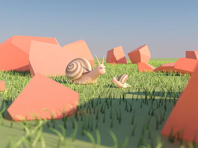 Snail c4d