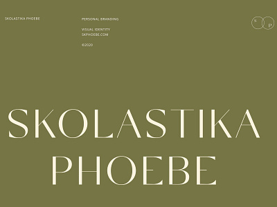 Skolastika Phoebe - Visual Identity brand design brand identity brandidentity branding logo typography visual design visualdirection visualidentity