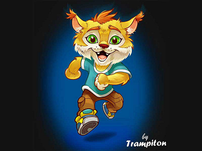 lynx cartoon cat character lynx teen