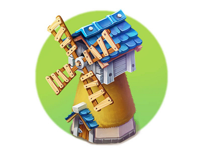 Windmill concept isometric windmill