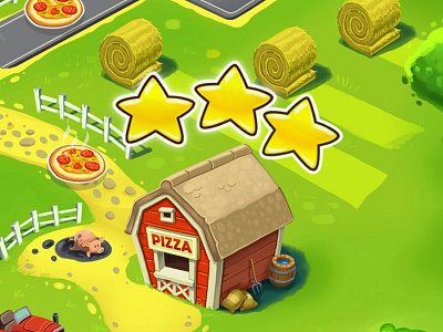 Pizza Village game land mobile pizza puzzle