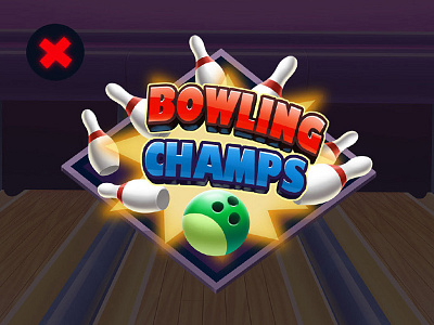 Bowling bowling cartoon game