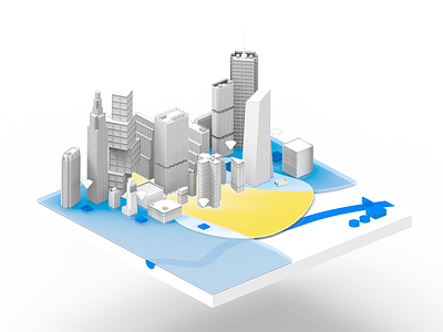 smart city 3d axonometry belarus blue city infographic minsk orthographic smart smartcity water