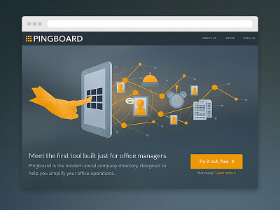 Pingboard Website avenir client work lato layout responsive website
