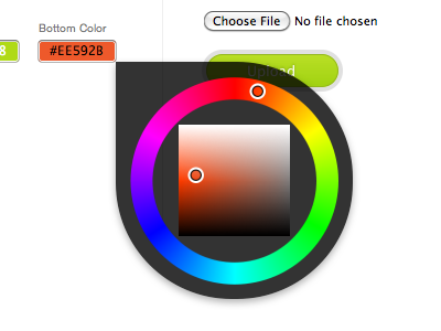 Farbtastic color color picker control hover ui