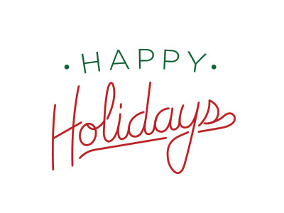 Holiday 2013 christmas holiday lettering typography