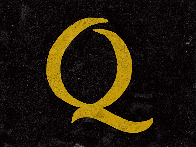 Q dropcap hand lettering handdone type handlettering lettering