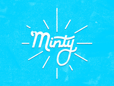 Minty hand lettering handdone type handlettering lettering typography