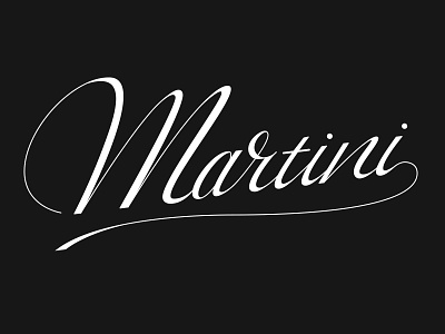 Martini hand lettering handdone type handlettering lettering typography