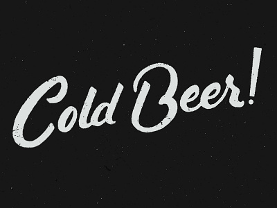 Cold Beer hand lettering handdone type handlettering lettering typography