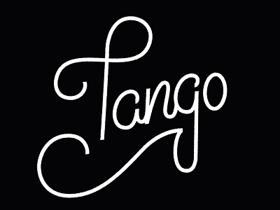 Tango hand lettering handdone type handlettering lettering typography