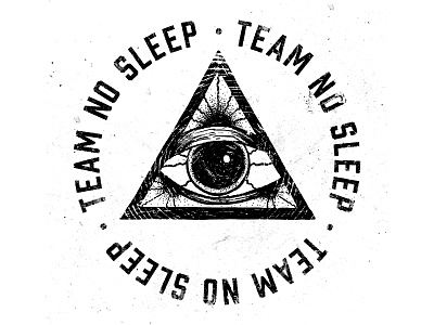 Team No Sleep design illustration typography