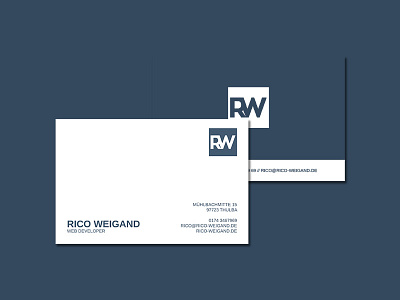 Rico Weigand Corporate Design - Business Card business card corporate design dribbble identity print rico stationery weigand