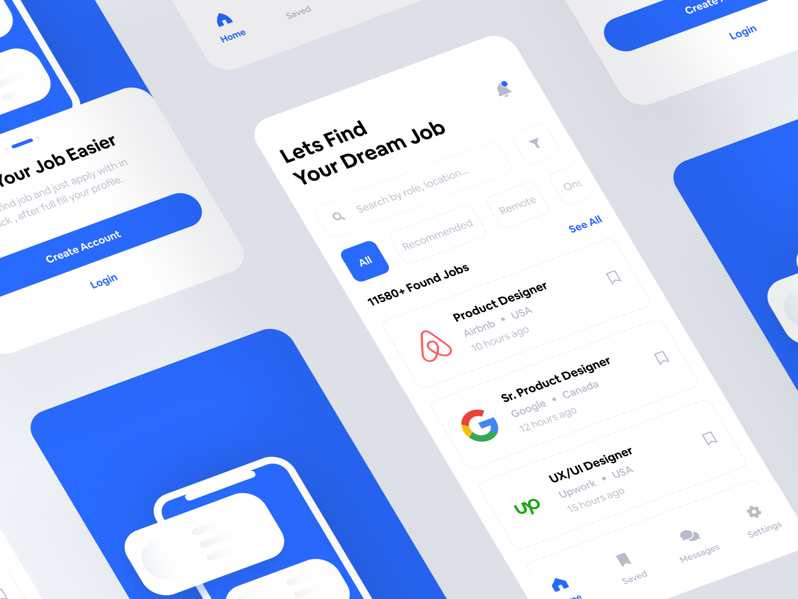 Job Portal Mobile App Design By Achmadkikikarisma On Dribbble