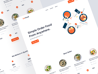 Restaurant Landing Page Design design figma responsive design restaurant ui ux web design website