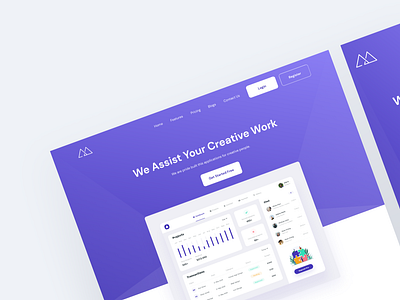 SaaS Landing Page Design figma landing page reponsive design saas ui ux web design website website design