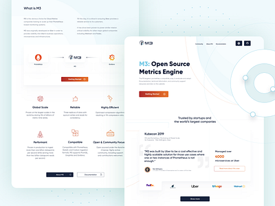 M3_03 blue clean design flat landing page simple ui ux