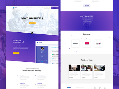 Learning landing landing learning platform simple ui ux