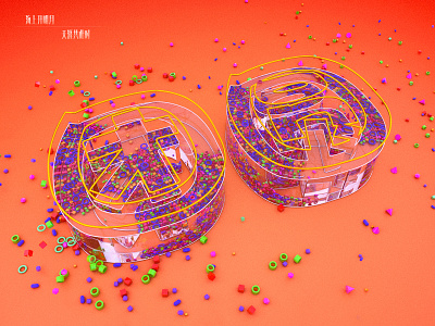 reunion 中秋团圆 banner cinema 4d color design web