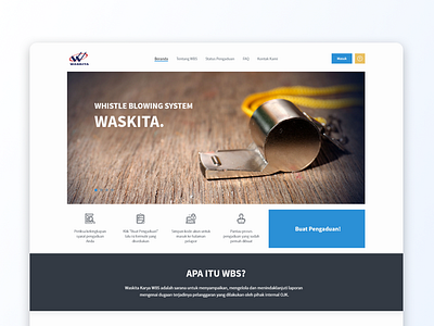 Web UI - Whistle Blowing System Waskita