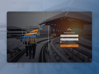 Web UI - KAI Welding Login Page
