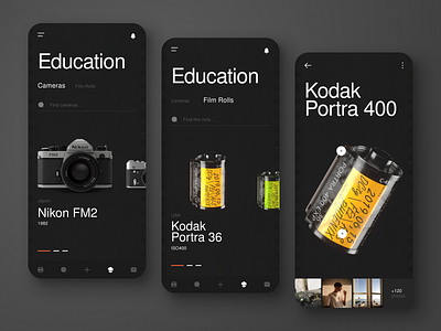 Shot Lab social network 35mm app casestudy design figma mobileapp ui ux