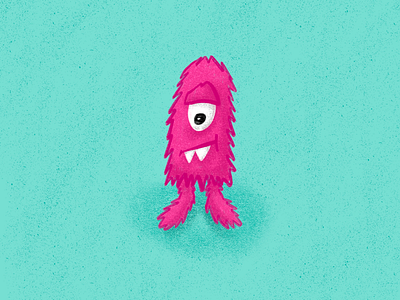 Crinkles crinkles cyclops illustration monster pink procreate