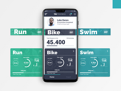 TriTraining App / Home app concept app design design ui uidesign