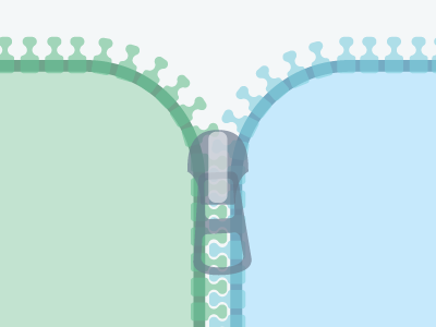 Zipper illustration pull transparent zipper