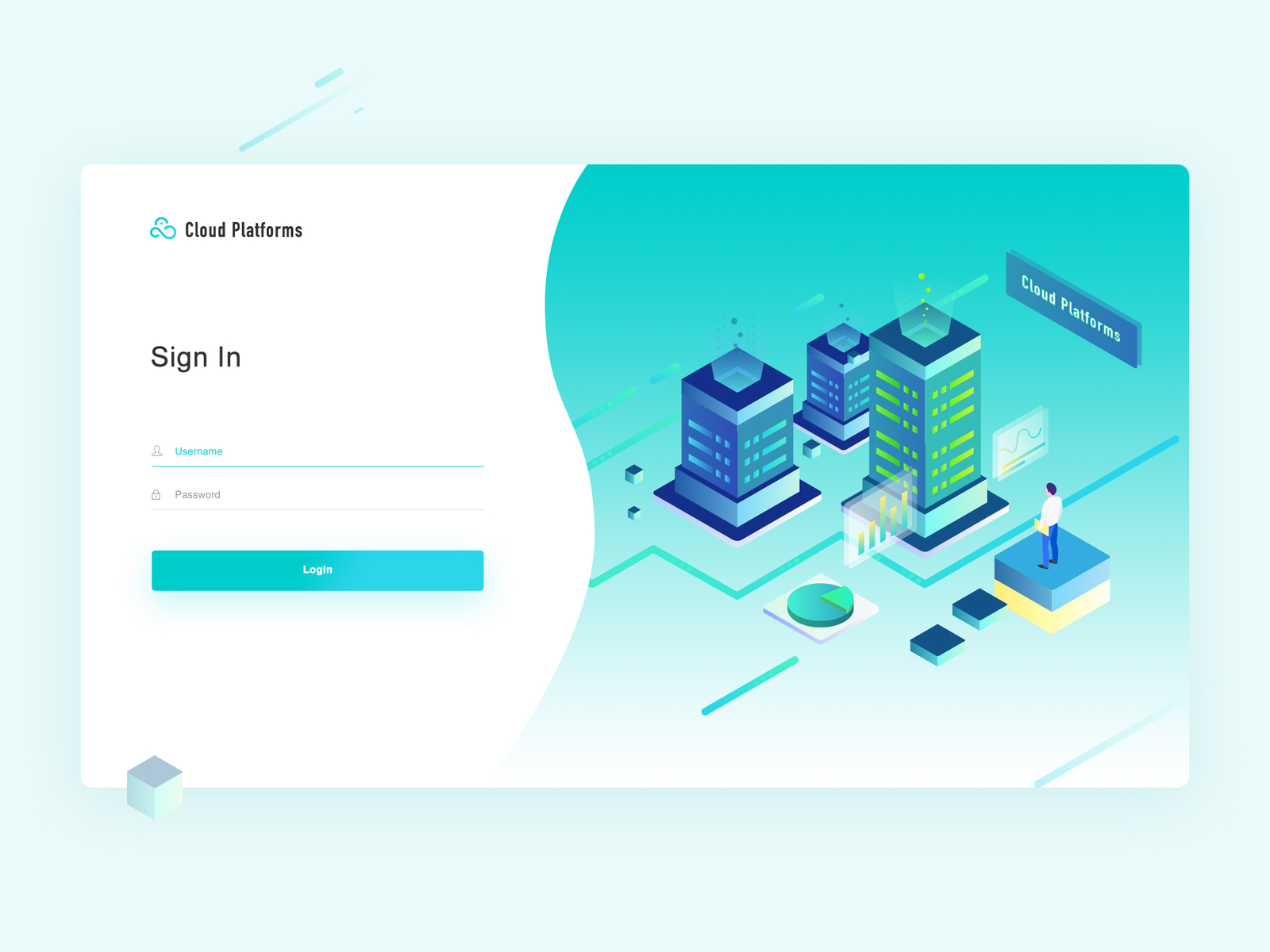 Landing page by Yan on Dribbble