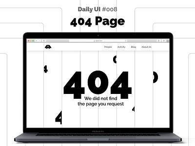 Daily UI #008 — 404 Page dailyui daliy ui