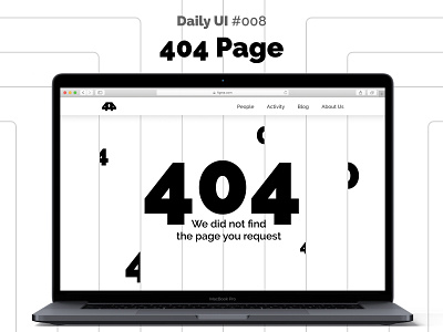 Daily UI #008 — 404 Page