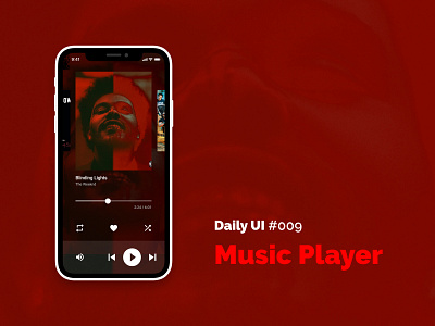 Daily UI #009 — Music Player app dailyui daliy ui design music music app music player ui