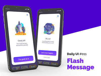 Daily UI #011 — Flash Message