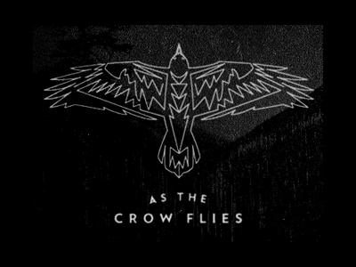 Crow bird crow design dirty fashion grunge label lines old typography vintage worn