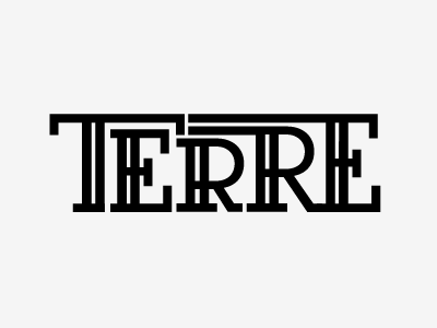 TERRE band design logo missouri music terre typography