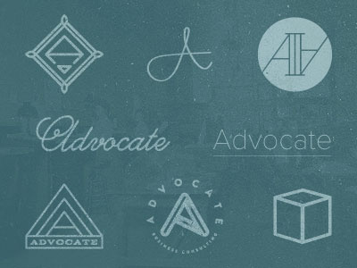 Advocate branding design logo mark style system