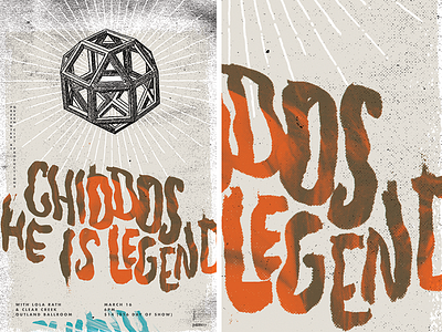 Chiodos / He Is Legend brush chiodos design flier gig he is legend metal mo show springfield